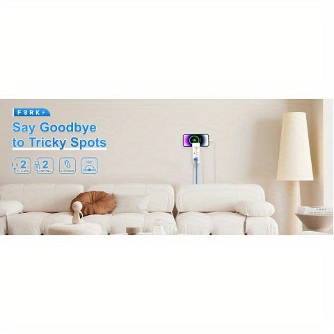 Power Outlet Extender - 180° Rotating Plug
